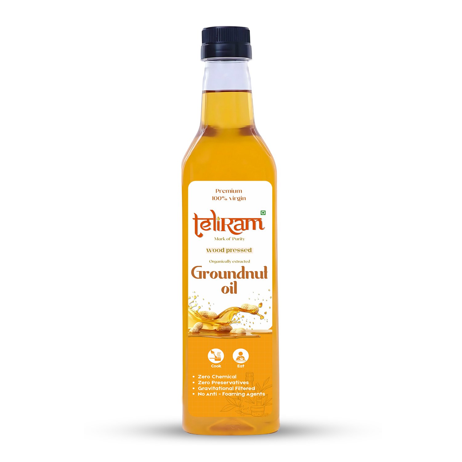Teliram Wood Pressed Groundnut Oil ( 5L )