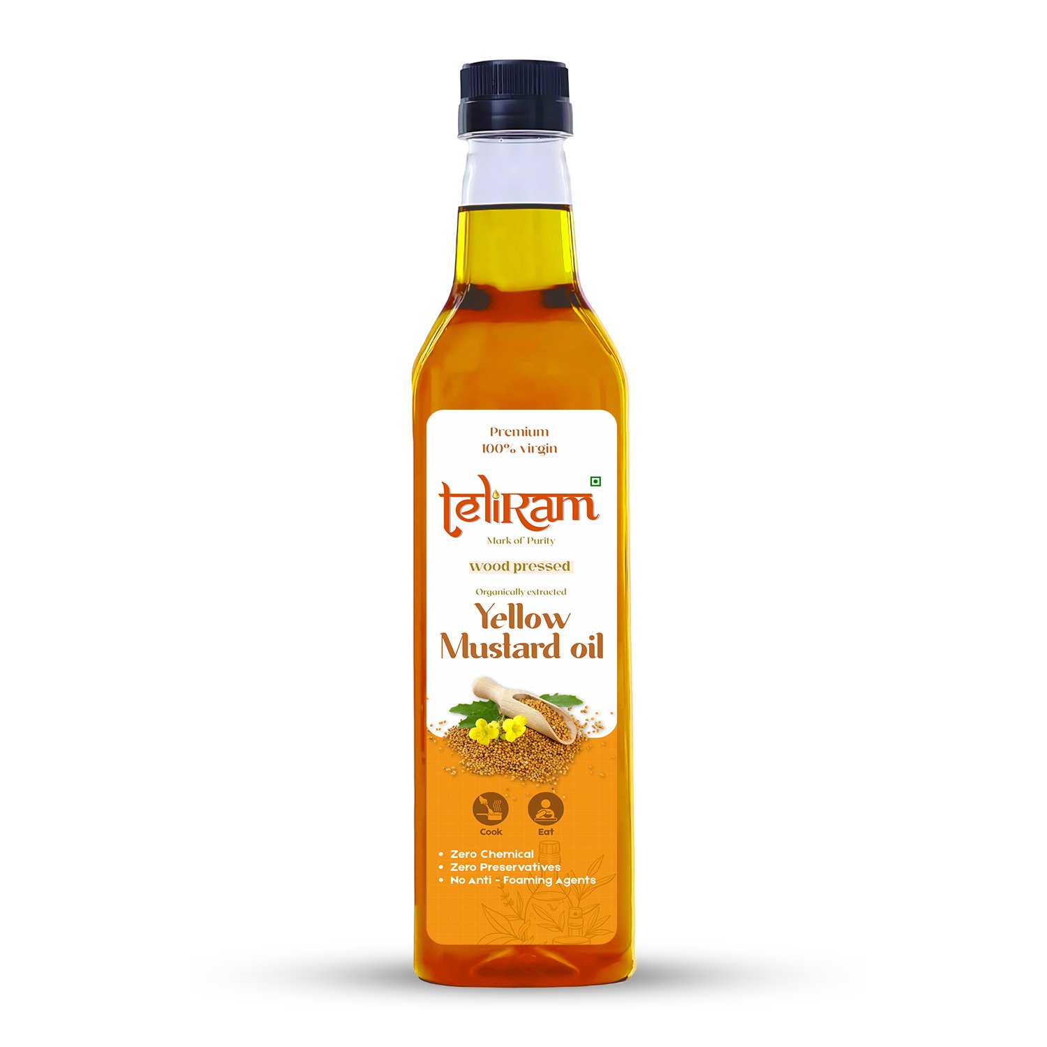 Teliram Wood Pressed Yellow Mustard Oil (5L)