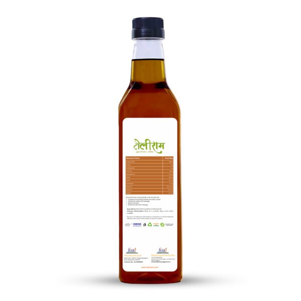 Teliram Wood Pressed Brown Mustard Oil ( 1L) - Image 2