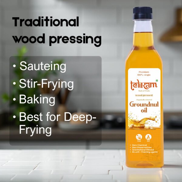 Teliram Wood Pressed Groundnut Oil ( 5L ) - Image 3
