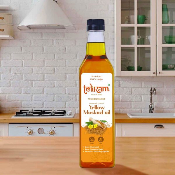 Teliram Wood Pressed Yellow Mustard Oil (5L) - Image 4
