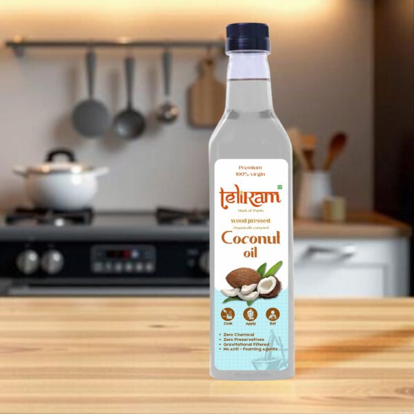 Teliram Wood Pressed Coconut Oil (1L) - Image 4