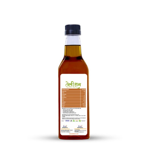 Teliram Wood Pressed Black Sesame Oil (1L) - Image 2