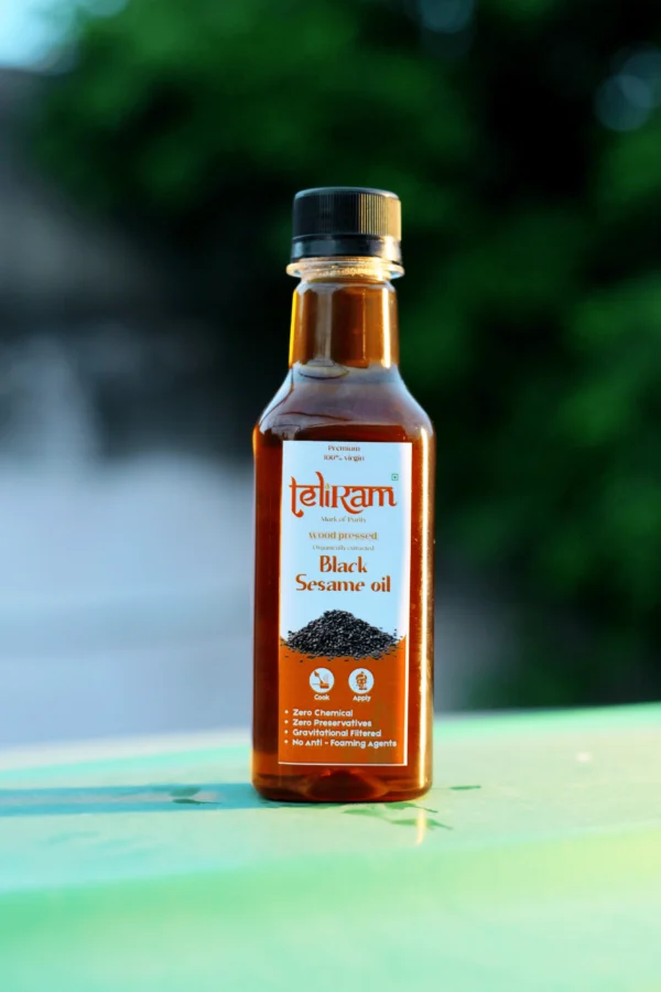 Teliram Wood Pressed Black Sesame Oil (1L) - Image 5